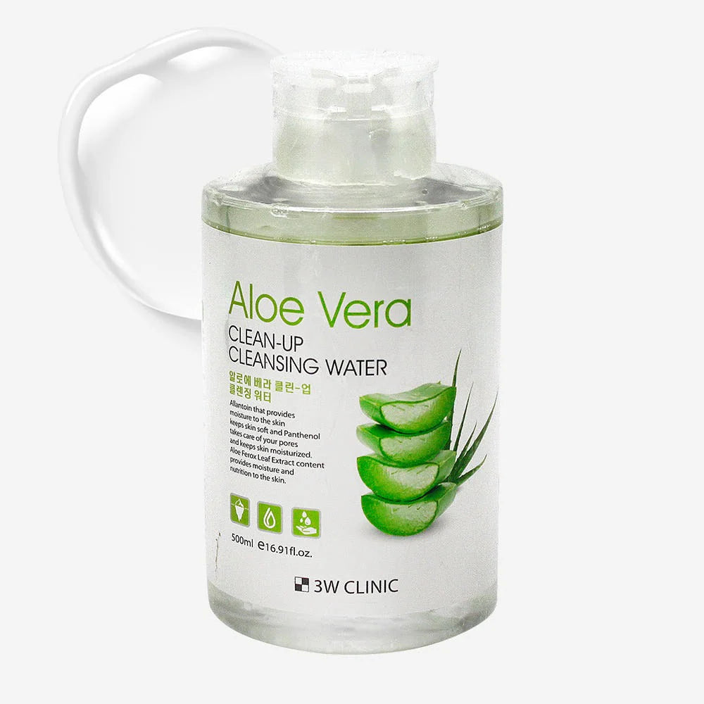 3W Clinic Aloe Vera Clean-Up Cleansing Water
