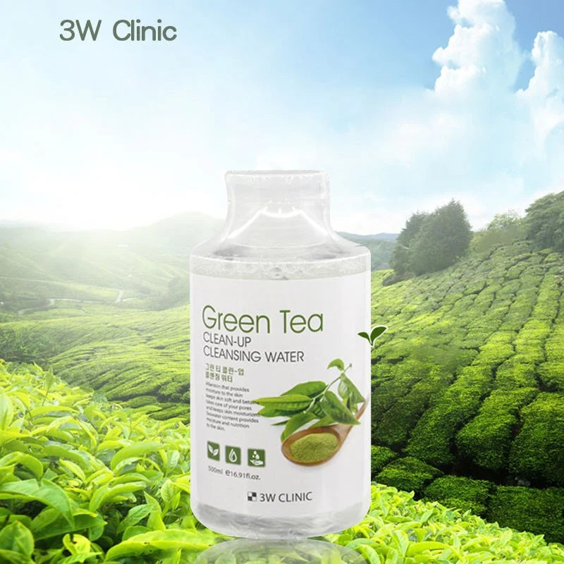 3W Clinic Green Tea Clean-Up Cleansing Water
