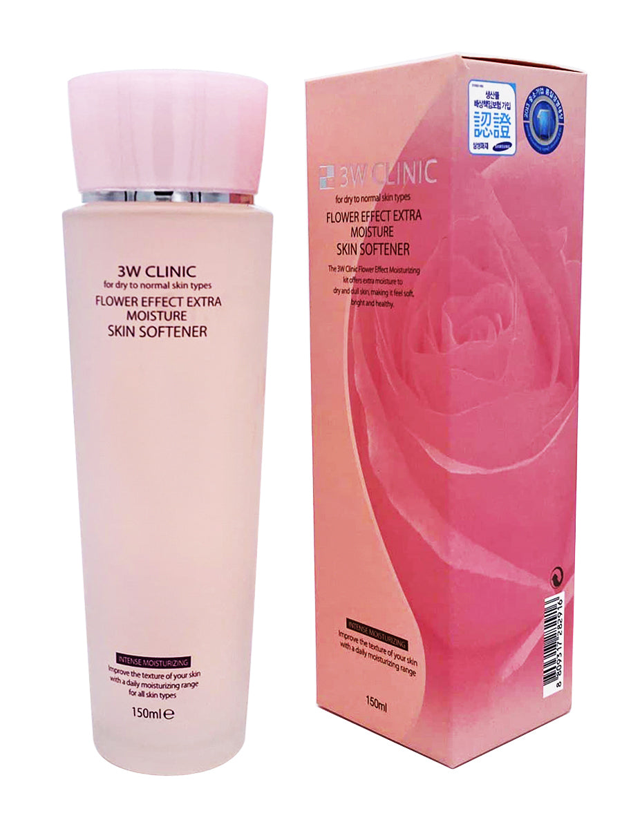 3W Clinic Flower Effect Extra Moisture Skin Softener