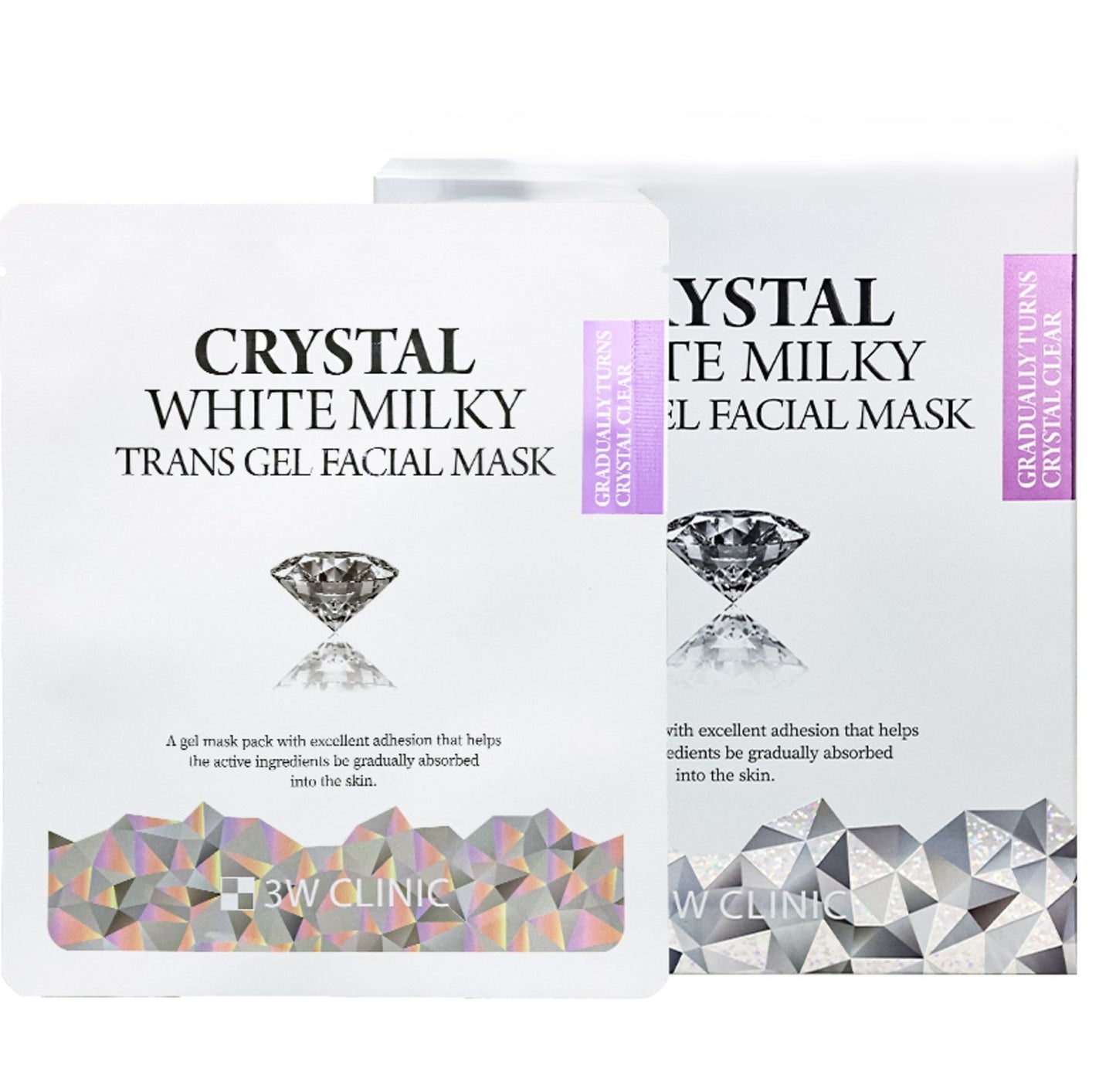 3W Clinic Crystal White Milky Trance Gel Facial Mask