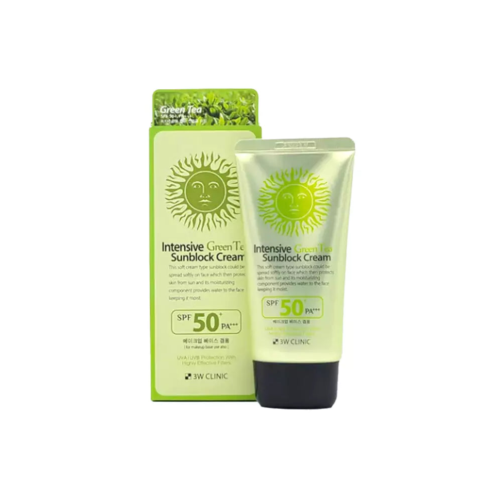 3W Clinic Intensive Green Tea Sunblock Cream