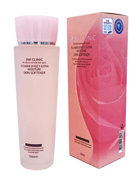3W Clinic Flower Effect Extra Moisture Skin Softener