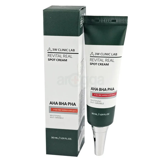3W Clinic AHA BHA PHA Revital Real Spot Cream