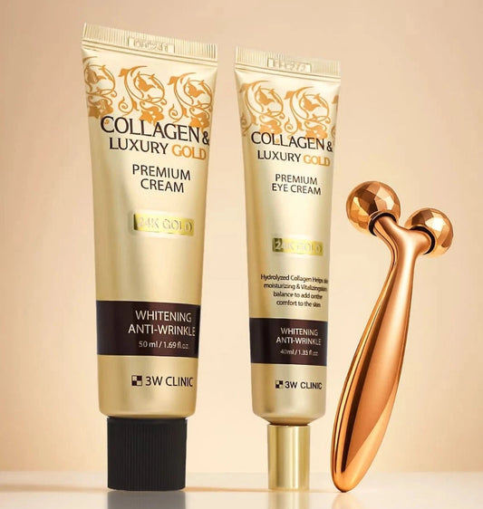 3W Clinic Collagen & Luxury Gold Premium Wrinkle Solution 2 Set